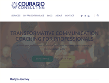 Tablet Screenshot of couragio.com